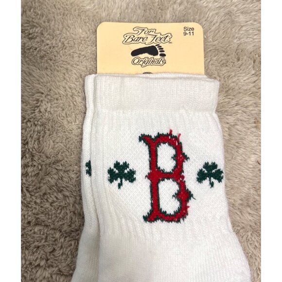 Boston Red Sox Socks 2-Pack White Red Green Size 9-11 & 10-13 MLB Originals - Picture 2 of 7